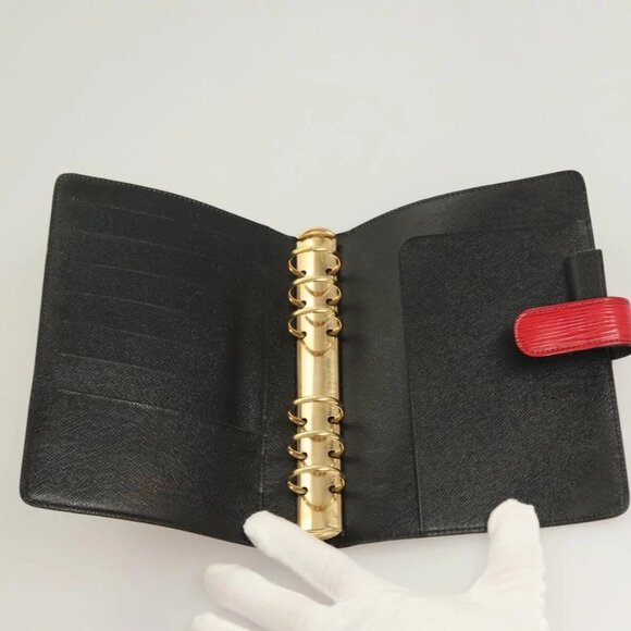 LOUIS VUITTON Epi Agenda MM Day Planner Cover Red R20047 LV Auth ki5772 - Picture 12 of 16